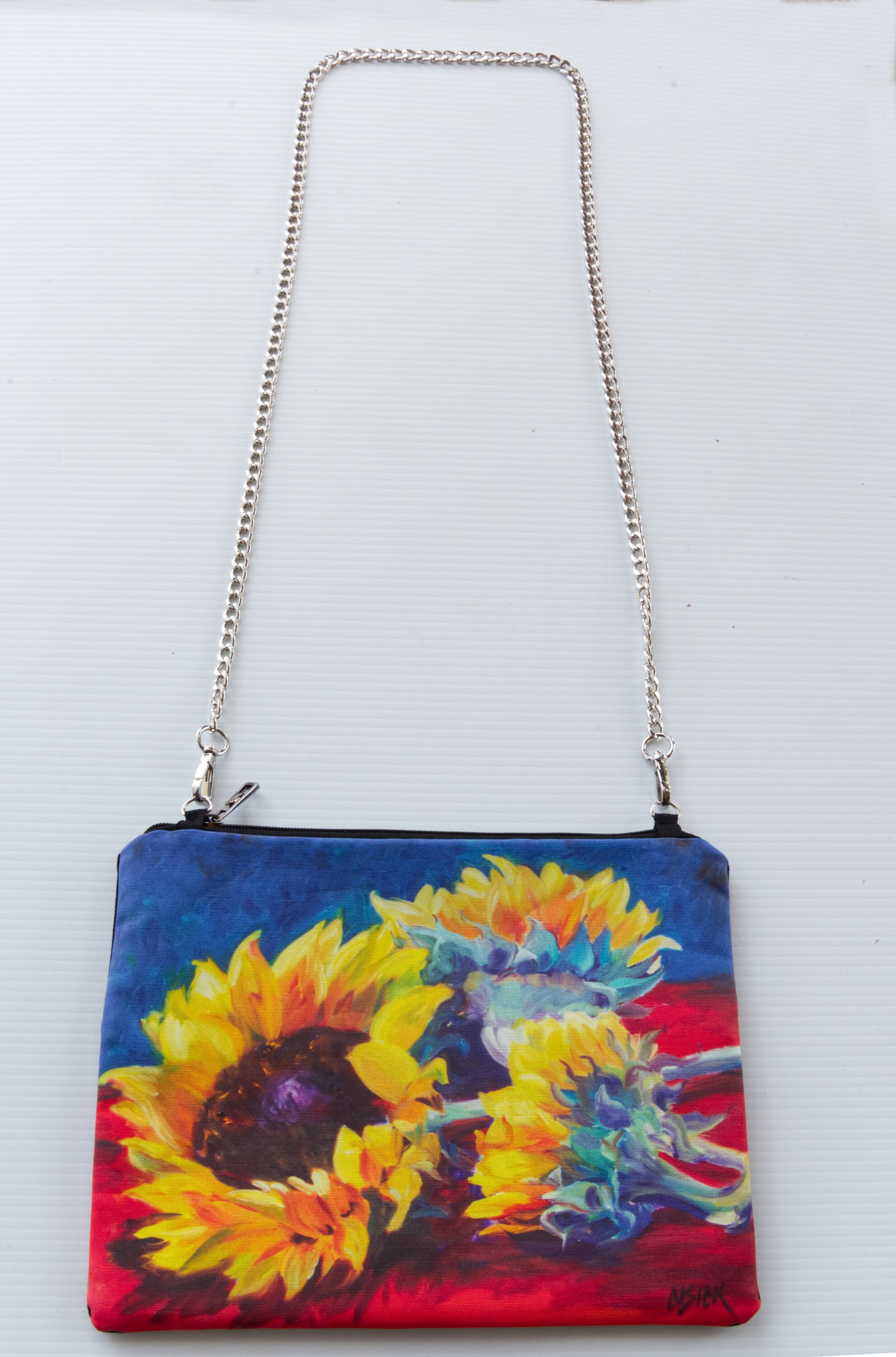 Three Sunflowers Purse Handbag Handmade Limited Edition Etsy