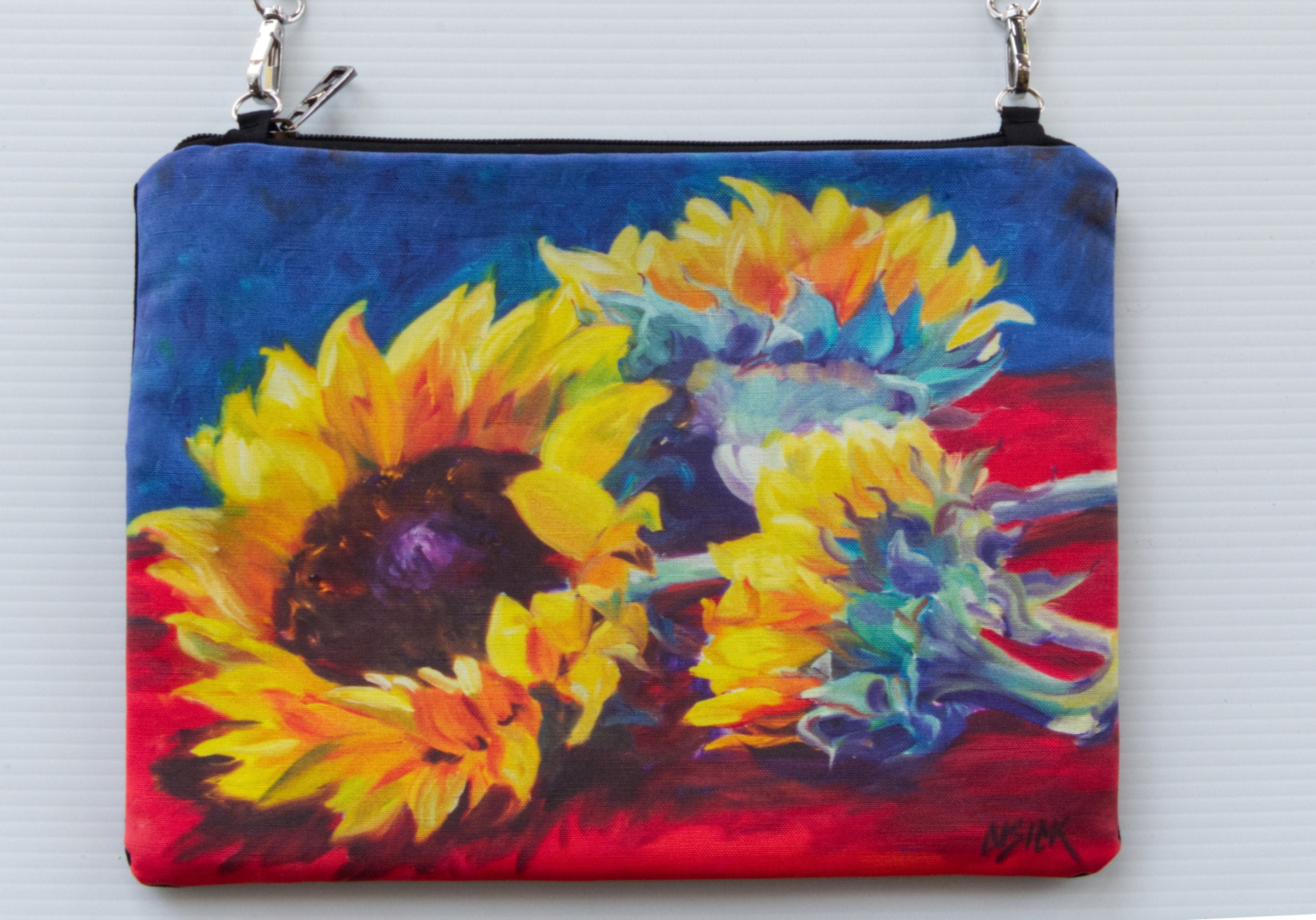 Three Sunflowers Purse Handbag Handmade Limited Edition Etsy