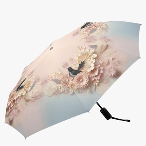 Automatic Folding Umbrella,Umbrellas for Rain,Shade Umbrellas, Gifts Umbrella,Umbrellas With Handles,Travel Umbrella,Hook-and-loop Umbrellas