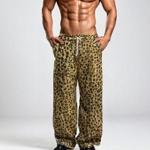 Boho Harem Lantern Pants: Relaxed Poly Waffle Lounge Pants