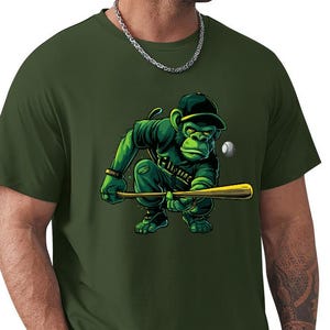 Men&#39;s T-shirt 100% cotton, Funny Monkey Tshirt Gifts, Monkey Lover, Cheeky Monkey TShirt Gifts, Gift for Him T Shirt, Monkey Shirts for Men
