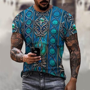 Men&#39;s Cotton T-shirt, Organic Cotton Graphic Tee,Original Print, Alternative Festival Clothing, Perfect Gift Men,modern style trendy fashion