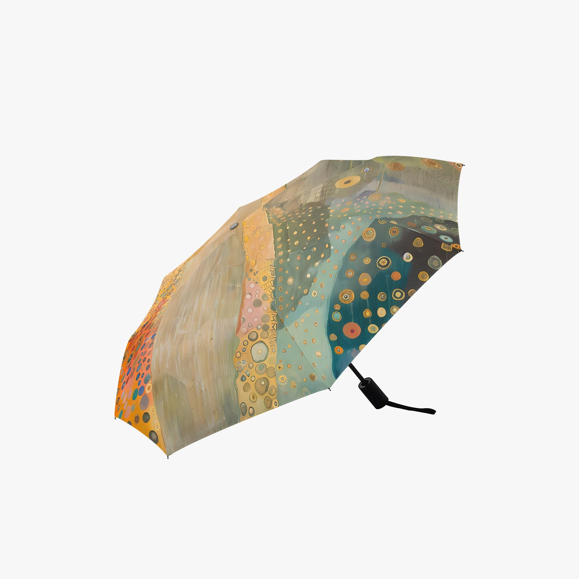 GloDeals Ombrello Automatico Pieghevole Con Stampe Floreali – Diametro 105 Cm, Anti-UV, Antivento, Leggero 380g