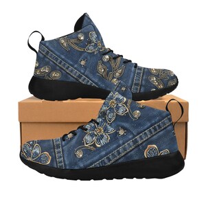 Women&#39;s Shoes Lace-up Shoes, Foam Insole, for Women, Casual Shoes for Comfort and Style, Unique and original design Boho Style jeans