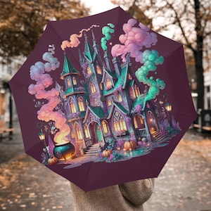 Automatic Folding Umbrella,Umbrellas for Rain,Shade Umbrellas, Gifts Umbrella,Umbrellas With Handles,Travel Umbrella,Hook-and-loop Umbrellas