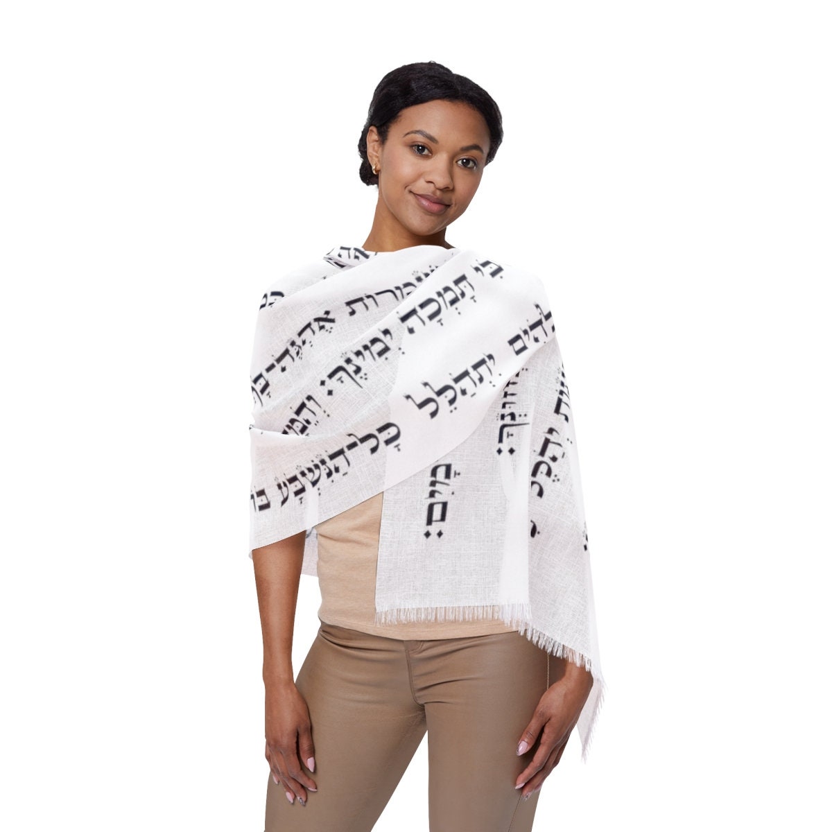 Yoli◯“Return to White”scarf Pearl Solid Color Scarf | Shop at TieMart – TieMart, Inc.