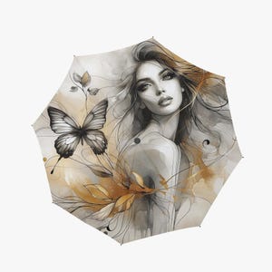 Automatic Folding Umbrella,Umbrellas for Rain,Shade Umbrellas, Gifts Umbrella,Umbrellas With Handles,Travel Umbrella,Hook-and-loop Umbrellas