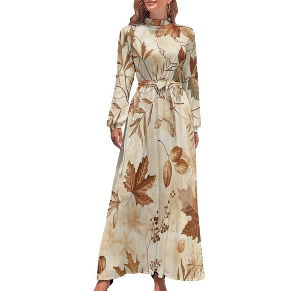 knee length dresses for ladies Theodossia Tiered Long Sleeve Dress White main image 0