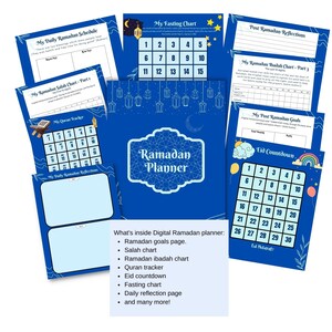 Pianificatore Ramadan digitale senza data, Diario Ramadan, Pianificatore islamico, Pianificatore Goodnotes, Tracker Ramadan, Tracker Corano, Conto alla rovescia Eid
