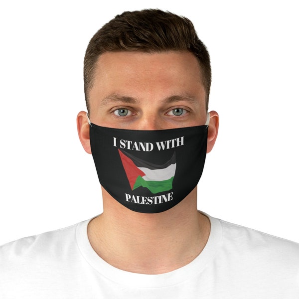 Free Palestine Mask, I Stand with Palestine, Palestine Flag, Fabric Face Mask