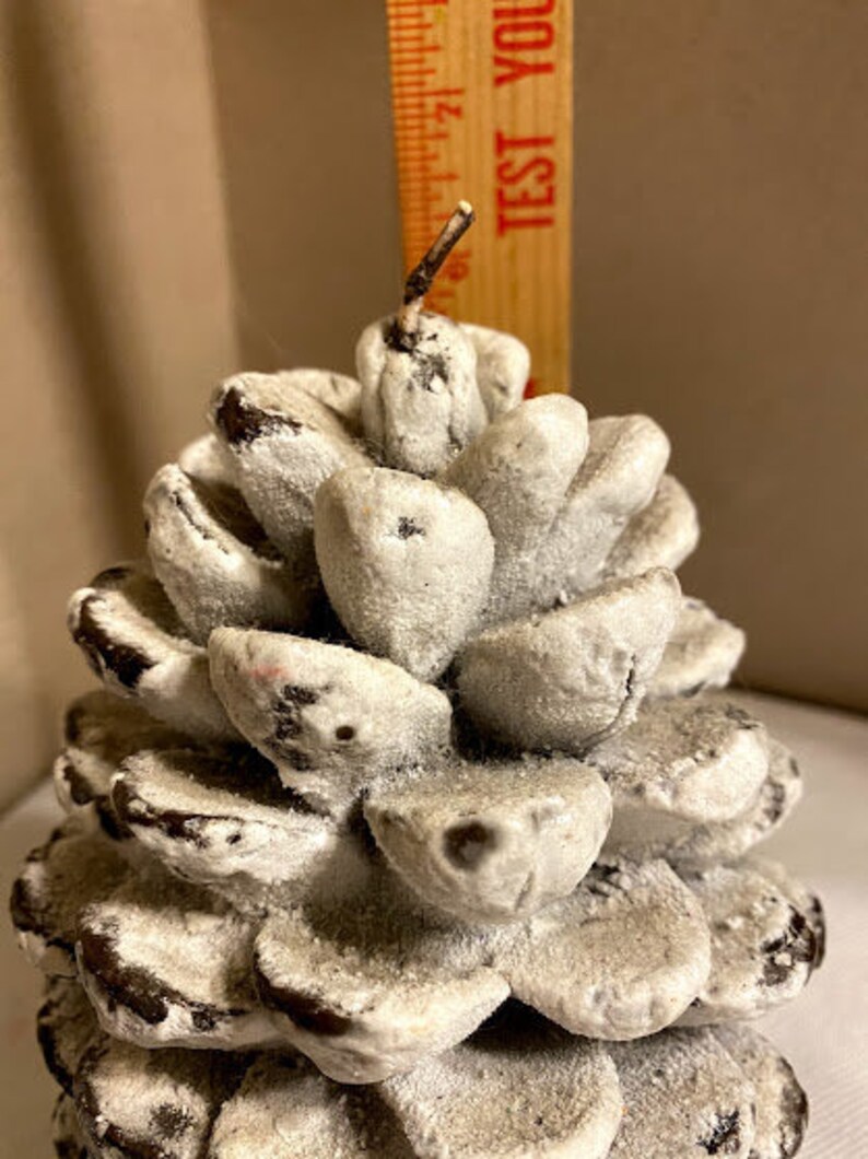 Pine Cone Shaped Candle Vintage Wax Candle 6in X 4 In Etsy UK