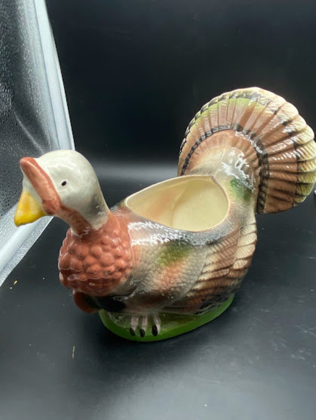 Vintage Ceramic Turkey Planters, Tableware - Etsy