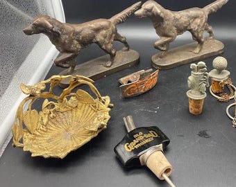 Metal decor Hubley, Coca Cola, Bird trinket dish