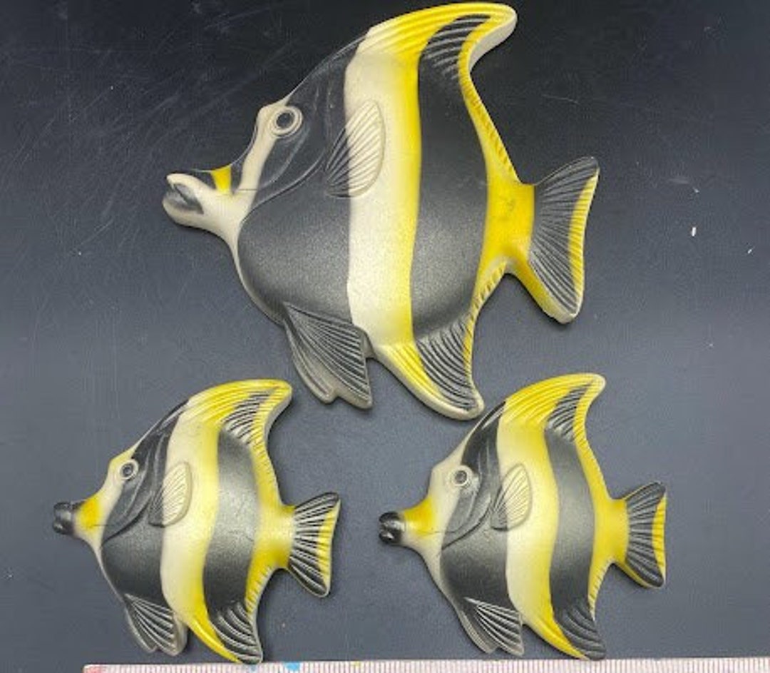 Vintage Angel Fish Ceramic Wall Hanging moorish Idol - Etsy