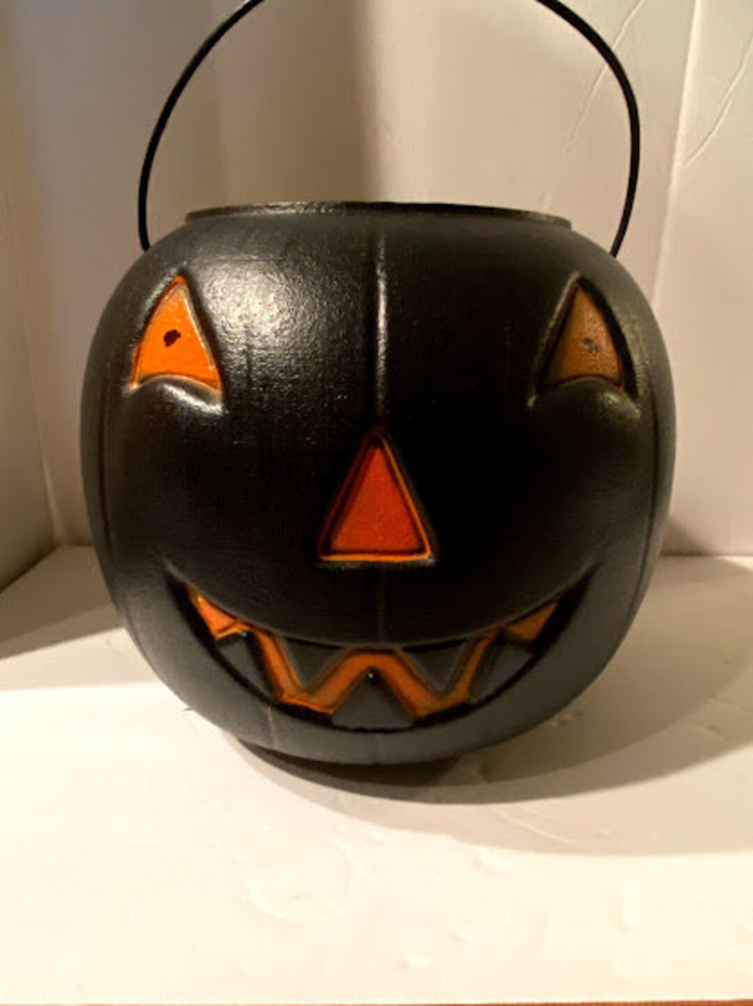Vintage General Foam Jack'o Lantern Blow Mold Bucket 7x8 Etsy