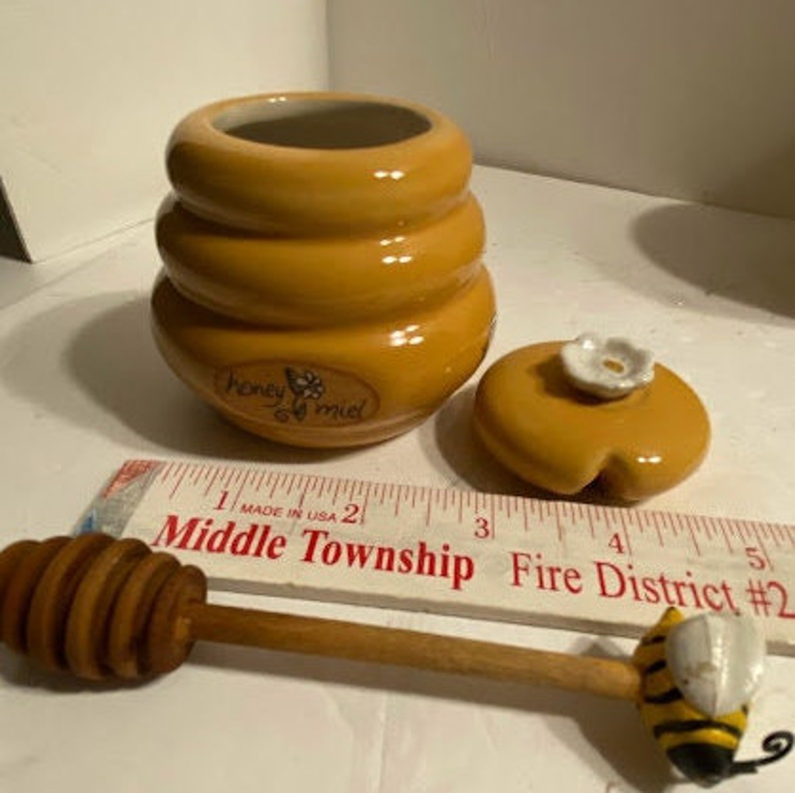 Choice Vintage Ceramic Honey Pots Honey Bees Etsy