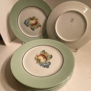 Set of 6 Limoges Lunch/Dessert Plates