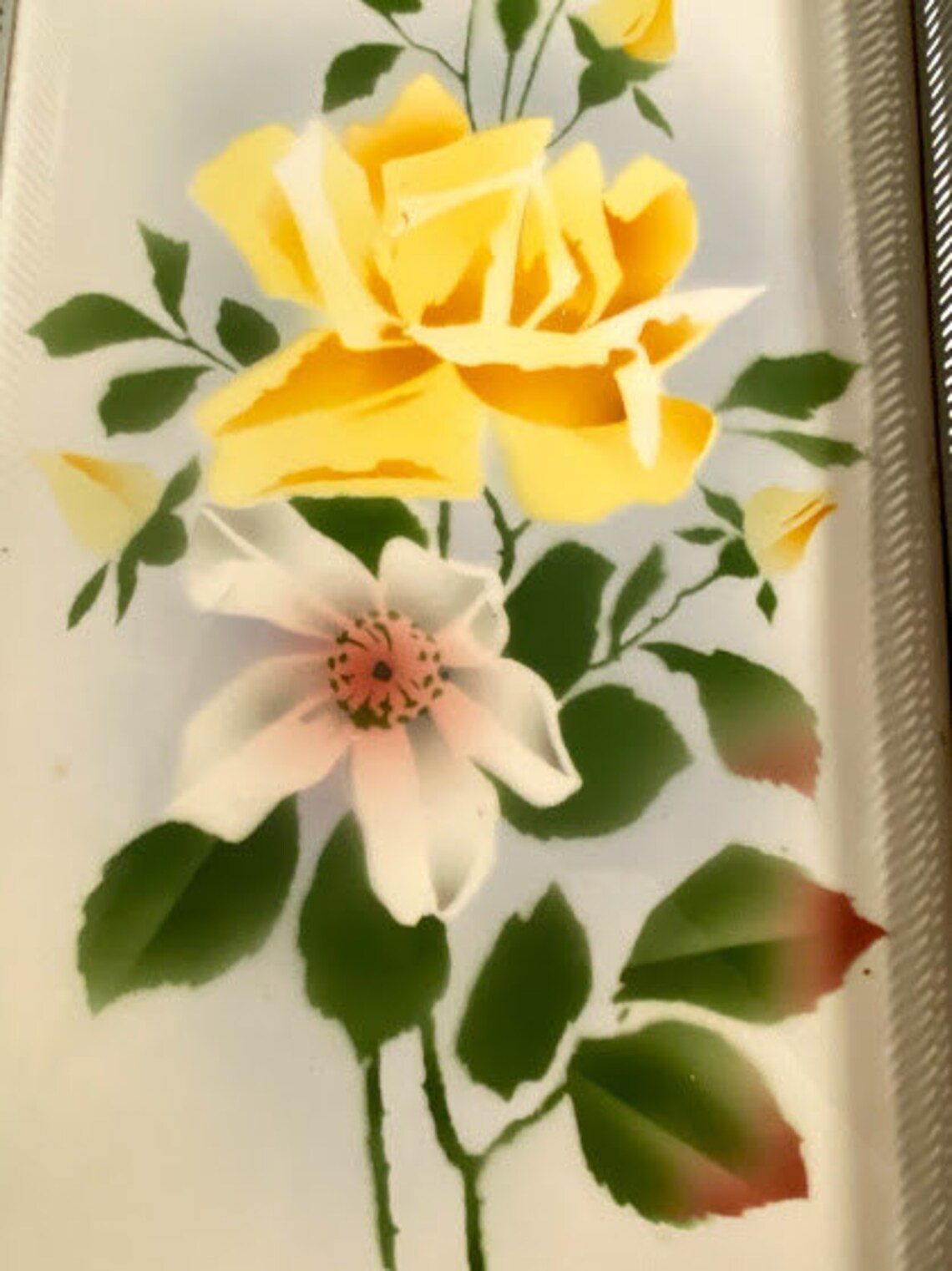 Vintage Vanity Tray Ceramic Hand Painted Insert Etsy