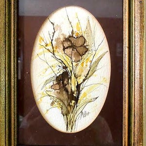 Original watercolor floral still life by Joanne M Meller of NJ ~ Wall Decor ~ 8x6