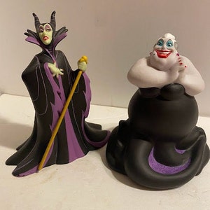 Disney Villain Characters Choice 1. Maleficent (Sleeping Beauty) 2. Ursula (Little Mermaid) Ceramic Figurine