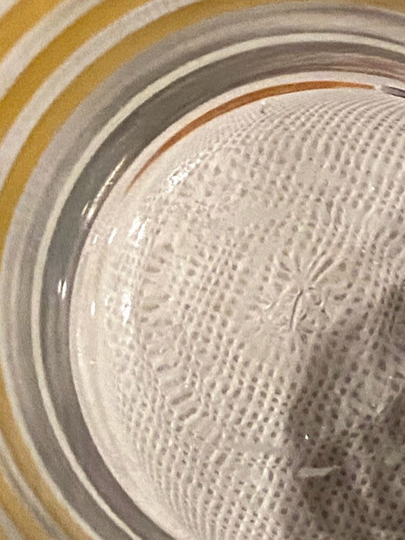 Vintage Libbey Glass in Baby Blue and Ocre Vintage Glassware Etsy