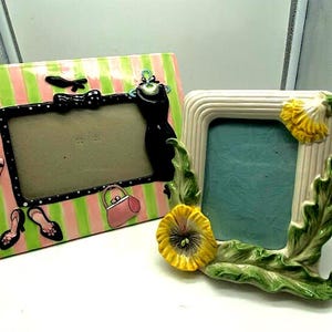 Ceramic Tabletop picture frame ~ Fitz and Floyd ~ Lady Jayne Limited