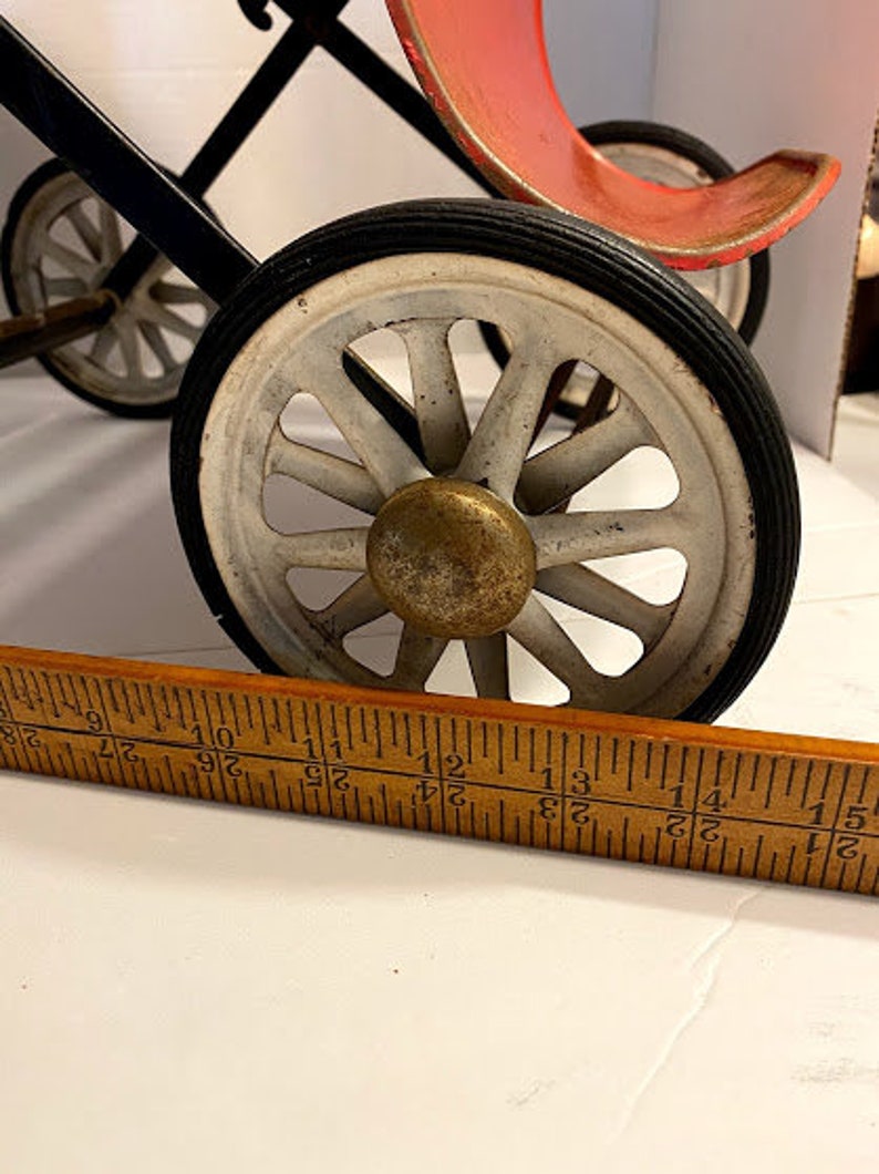 Antique/vintage Collapsible Metal Baby Doll Stroller With Etsy