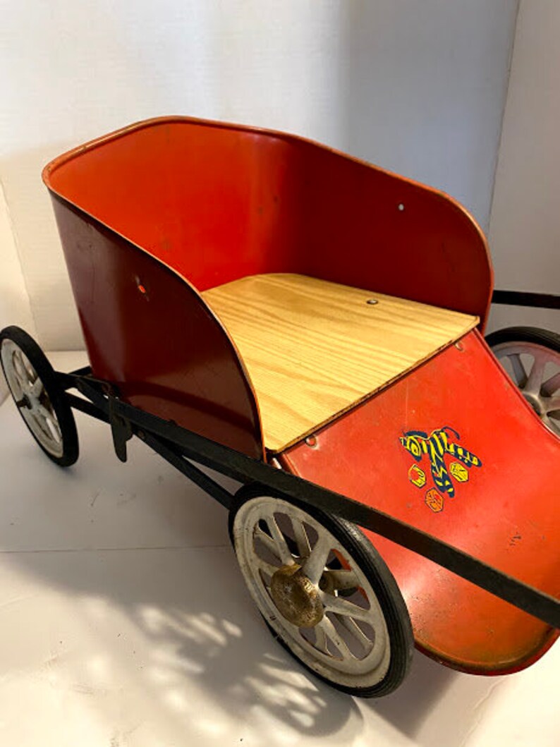 Antique/vintage Collapsible Metal Baby Doll Stroller With Etsy