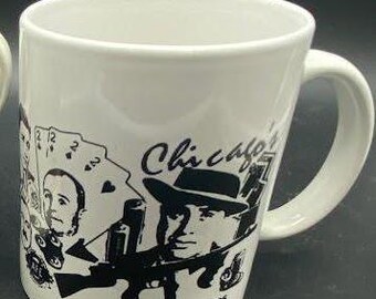 Taza de café ~ Taza con monograma "S" de Anthropologie ~ Taza de los Intocables de Chicago