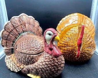 Decoración de pavo de cerámica Decoración de Acción de Gracias