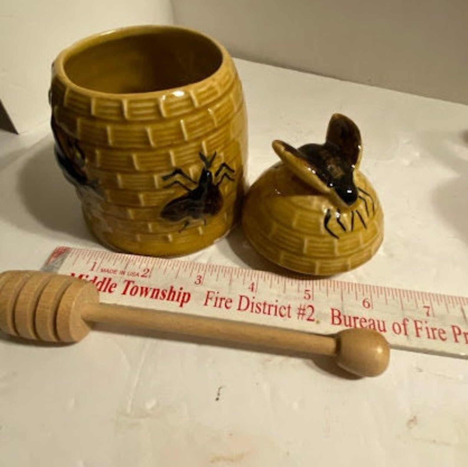 Choice Vintage Ceramic Honey Pots Honey Bees Etsy