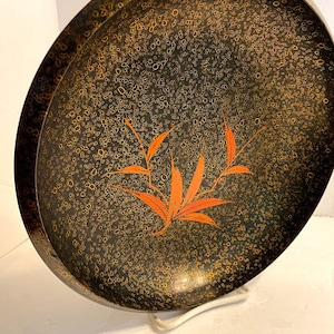 Black Laquer bowl ~ Vintage Made in Japan