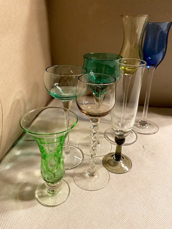 Vintage Aperitif Glassware/ Classy Girl Shotglass/ Classic