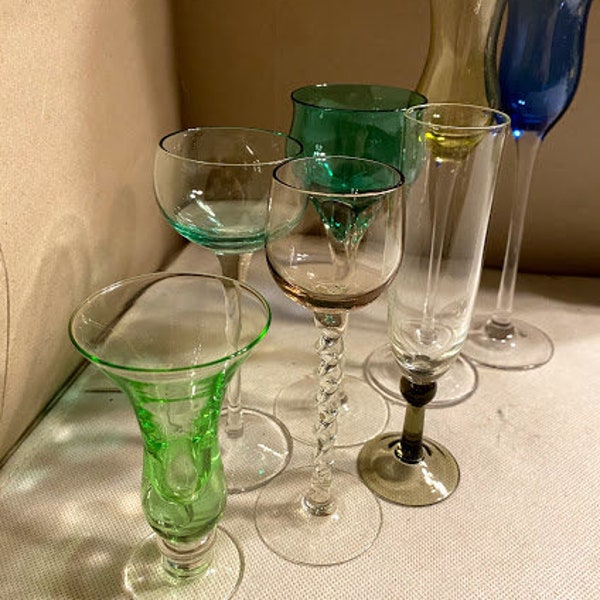 Vintage Aperitif Glassware/ Classy Girl Shotglass/ Classic Glassware