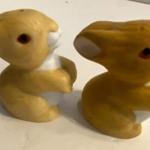 Sale e pepe in ceramica a forma di coniglio/coniglio