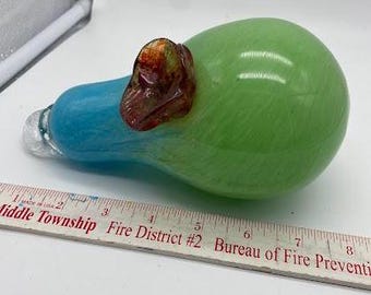 Hand blown Hummingbird feeder ~ Pear shaped glass feeder