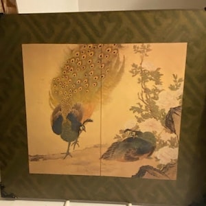 Wall Art Birds ~ by Toyo Made in Japan ~ Peacock and Mandarin Ducks