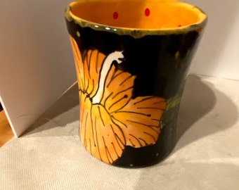 Tazza da caffè floreale vintage, tazza da tè unica