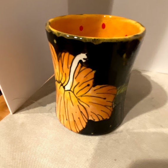 Vintage Floral Coffee Mug, Unique Tea Cup