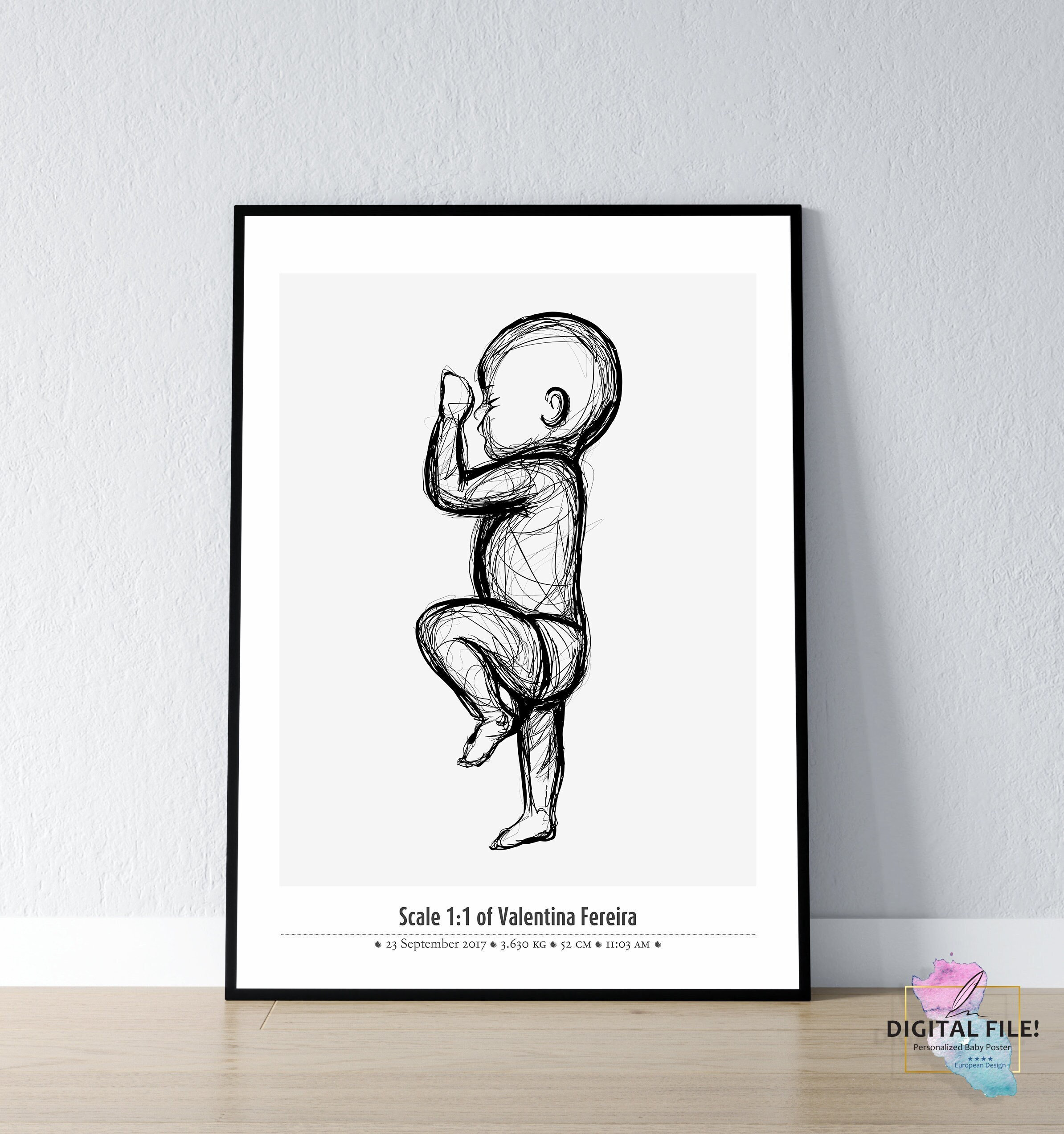 Birth poster - Etsy 日本