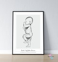 Baby Birth Poster 1:1 Scale | Personalized Newborn Printable | Custom Digital File Gift product logo