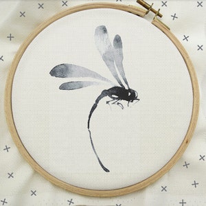 DragonFly Cross Stitch, DragonFly Stitch, Nature Cross Stitch, Modern Cross Stitch Pattern, PDF Instant Download