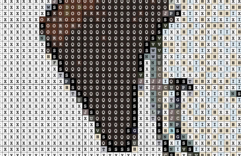 Modern Cross Stitch Pattern PDF Instant Download Dog Stitch Dog Cross Stitch
