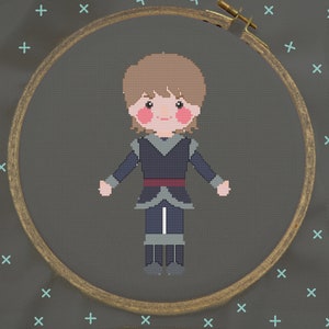 Kristoff Cross Stitch, Kristoff Stitch, Frozen Cross Stitch, Frozen Stitch, Modern Cross Stitch Pattern, PDF Instant Download