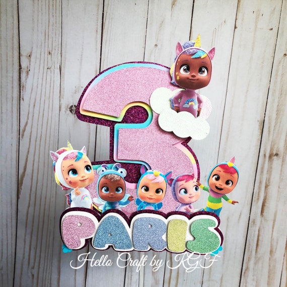 Cry Babies Bebes Llorones Cake Topper Light Colors Etsy