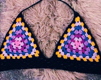 Crochet Granny Triangle Bralette