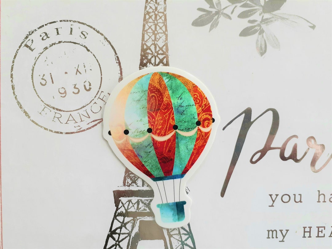 Hot Air Balloon Vinyl Diecut Sticker Etsy