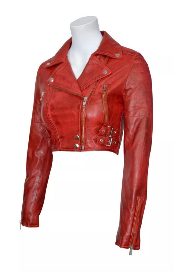 short cropped leather jackets