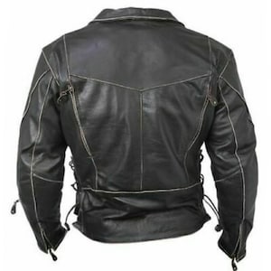 Terminator Brando Classic Vintage Retro Biker Leather Jacket - Etsy