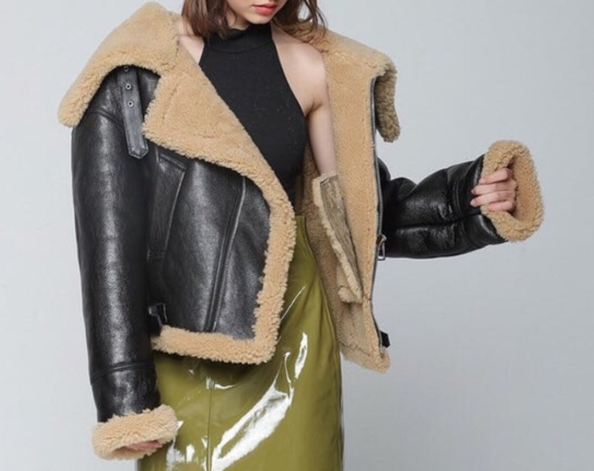 Winter Jacket Women Genuine Leather 